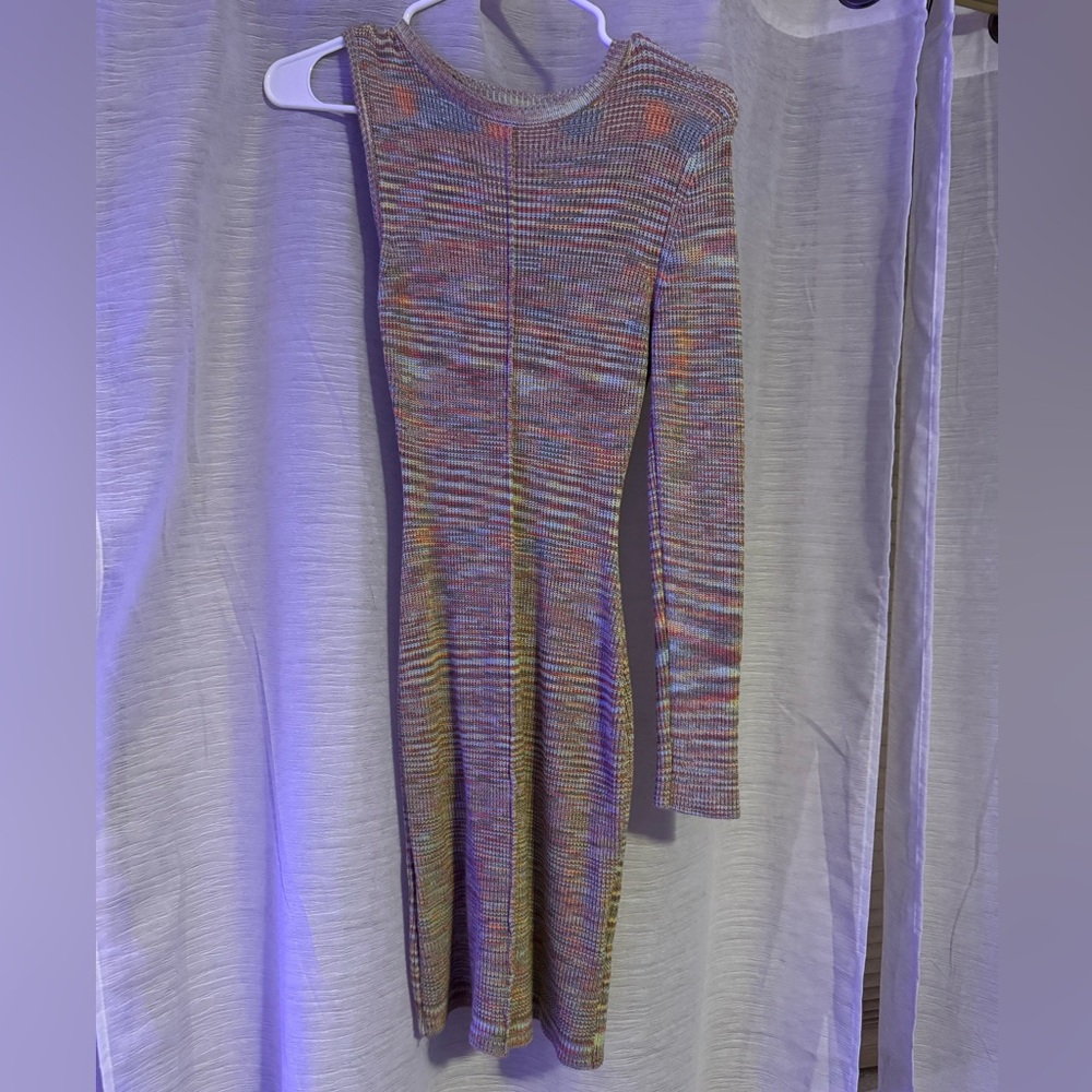 Missguided Multicolor Knit Sweater dress